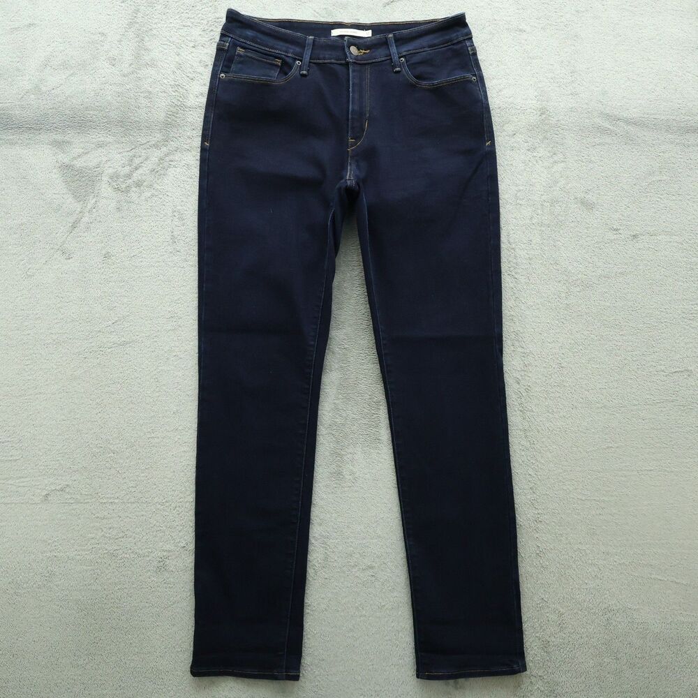 Levi's Jeans Women's Size 12M Blue Mid-Rise Skinny Denim 32" Inseam Stretch